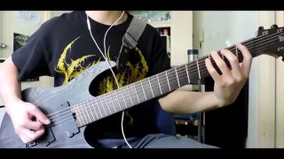 AngelMaker--Leech guitar cover (with tabs) (Ibanez RGIF7/ Atomic Amplifier)