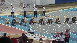 Bahamas and Jamaica runs in 20 boys 100m at the  2019 carifta games