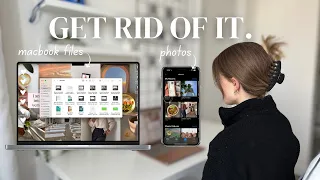digital declutter with me: laptop & phone