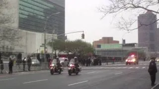 Presidential Motorcade in NYC 4/6/11