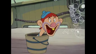 Popeye tricks the Pirates (Popeye the Sailor Man - "Popeye and the Pirates")