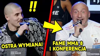 Marcin Najman vs Don Kasjo ostra wymiana na I Konferencji Fame MMA 8!