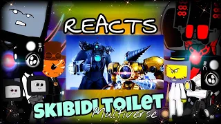 Skibidi toilet + Skibidi Multiverse Reacts to Skibidi Multiverse Season 03(All Skits)