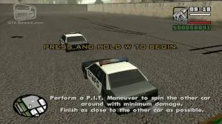 GTA San Andreas - Walkthrough - Driving School #10 - P. I. T. Maneuver (HD)