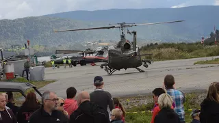 Alouette III and Bell UH-1 Huey at Telemark Airshow 2017