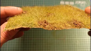 Как СДЕЛАТЬ травяной коврик для ДИОРАМ.Grass mat for dioramas.