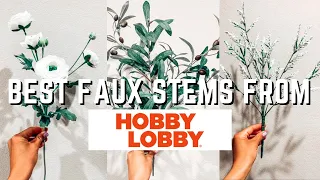 BEST HOBBY LOBBY FAUX STEMS || BEST WAY TO STORE YOUR STEMS || ORGANIZE || 2022