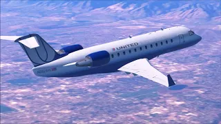 Infinite Flight: Denver (KDEN) To Aspen-Pitkin (KASE) | TIMELAPSE | UNITED EXPRESS | CRJ-200