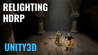 Relighting with HDRP in Unity3D - Swordsmen scene example