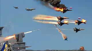 Today! Ukrainian Stinger Anti-Air Missile Destroys 125 Russian Fighter Jets in Kyiv - Arma 3