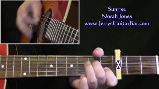 Norah Jones Sunrise Intro Guitar Lesson