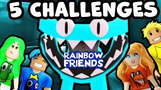 Rainbow Friends Chapter 2, ABER WIR MÜSSEN 5 CHALLENGES SCHAFFEN...