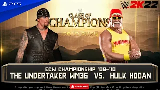 Hulk Hogan vs The Undertaker Clash Of Champions - WWE 2K22