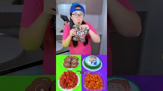 Chocolate cake vs Minecraft cake ice cream challenge!🍨 #minecraft #funny by Ethan funny family