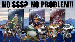 No SSS? No Problem!! Take down Cinsaro Marsh, Deesa Caves, and Tara Dome without SSS Heroes
