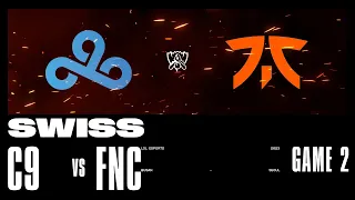 C9 vs. FNC - Game 2 | Swiss Stage | 2023 Worlds | Cloud9 vs Fnatic (2023)