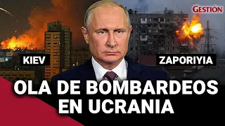 RUSIA desata OLA DE BOMBARDEOS en KIEV y otras ciudades ucranianas como respuesta a ataque en CRIMEA