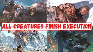 All Creatures Finish Execution - God Of War (2018)