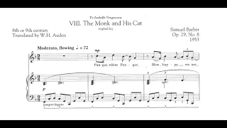 The Monk and His Cat (Samuel Barber) - Piano Accompaniment in F Major