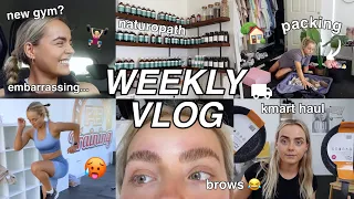 WEEKLY VLOG | NATUROPATH | PACKING | NEW GYM? KMART HAUL | BROW LAMINATION | HOUSE | Conagh Kathleen