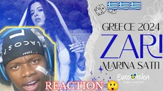 FIRST REACTIO TO Marina Satti - ZARI | Greece 🇬🇷 | Official Music Video | Eurovision 2024
