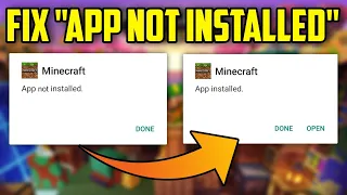 How To Fix "App Not Installed" Problem in Minecraft PE 1.20 | Fix App Not Installed Problem