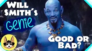 Will Smith as the Blue Genie |  Disney Live Action Aladdin Trailer Analysis