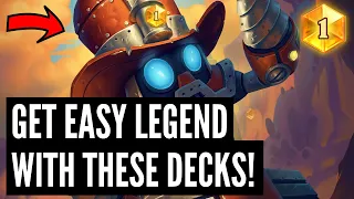 The 5 BEST DECKS to get LEGEND in Standard and Wild!