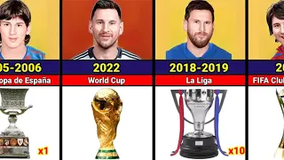 Lionel Messi Career All Trophies 2005-2024 #trophy #messi #football