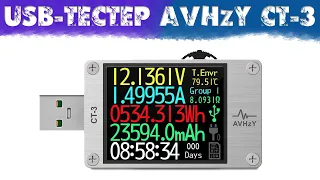 Слишком навороченный USB-тестер AVHzY CT-3 с нагрузкой Shizuku SM-LD-00 на 100Вт и термодатчиком