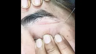 Perfect eyebrow shape with Thread | Moon's Beauty Parlour