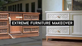 Gorgeous Furniture Transformation // Furniture Makeover // FB Marketplace Furniture Flip