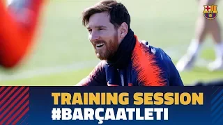 Last training session before the league match against Atlético