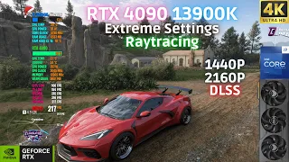 Forza Horizon 5 - Extreme Raytracing 1440p 4K DLSS | RTX 4090 | 13900K 5.8GHz