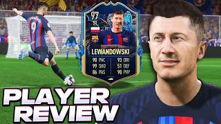 SERÁ QUE VALE 640K?? 🤔 | ROBERT LEWANDOWSKI 97 - TOTS PLAYER REVIEW I FIFA 23 ULTIMATE TEAM