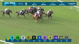 Eastern Ocean wins race 9 at Del Mar 9/9/23.