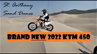 BRAND NEW 2022 KTM sxf450 | St. Anthony SAND DUNES | Vlog 8