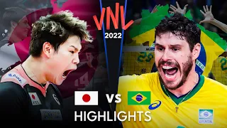 JAPAN vs BRAZIL | Men's Volleyball Nations League 2022