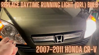 How to replace the daytime running light (DRL) bulb on a 2007 Honda CR-V