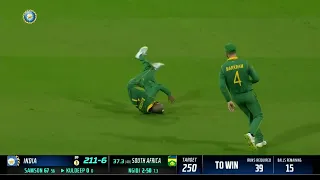 WOW! Check this catch out! South Africa vs India 1st ODI | SportsMax TV