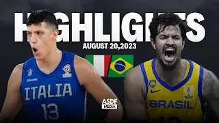 Italy vs Brazil Full Game Highlights (Friendly Game In FIBA World Cup 2023)