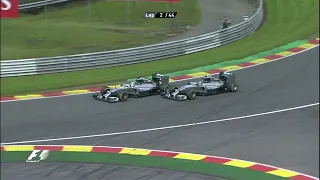 Hamilton vs Rosberg All Crashes and Controversy Moments