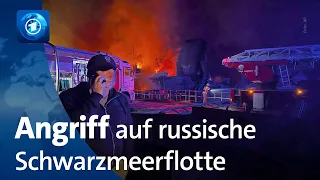 Russland: Hauptquartier der Schwarzmeerflotte auf der Krim getroffen