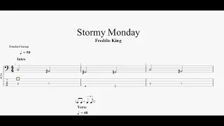Freddie King - Stormy Monday (bass tab)