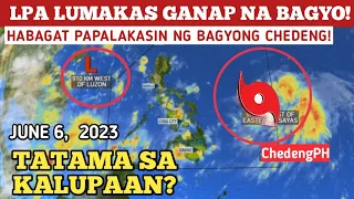 LPA LUMAKAS GANAP NG BAGYO!MAGLANDFALL?JUNE 6,2023 WEATHER UPDATE TODAY|PAGASA