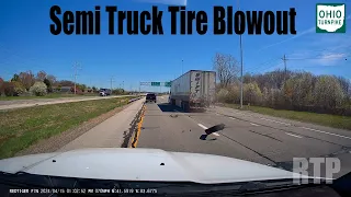 Heart-stopping: Semi Truck Tire Blowout
