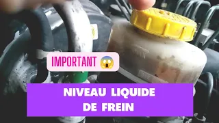 Comment controler le niveau liquide de frein