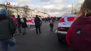 Минске проходит "Партизанский марш"