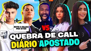 TEVE QUEBRA de CALL e NOBRU botou RAJAH pra KITAR do DIÁRIO APOSTADO! FT. CEROL, GORILA, RUSTY  LARA