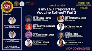Webinar #56 | Is my LGU Prepared for Vaccine Roll-out? Part 2